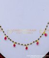 BBM1080 - Modern Stylish Ruby Stone Short Mangalsutra Designs