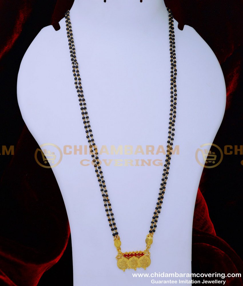 BBM1083 - Latest Black Beads Daily Use Mangalsutra Design Modern