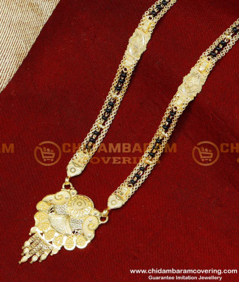 BBM1088 - Best Quality Forming Gold Black Beads Mangalsutra Designs