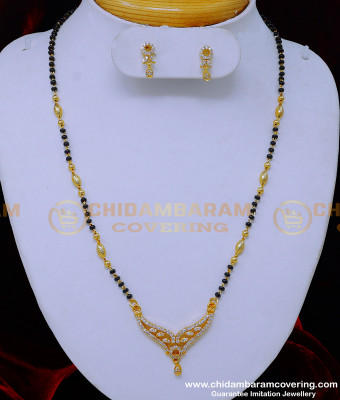 BBM1102 - Latest One Gram Gold Fancy Short Mangalsutra Designs