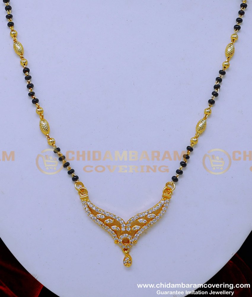 BBM1102 - Latest One Gram Gold Fancy Short Mangalsutra Designs
