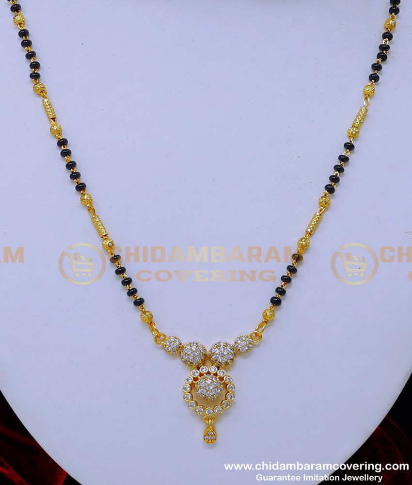BBM1104 - Unique Diamond Modern Daily Wear Mangalsutra Design