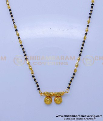 BBM1106 - Traditional Mangalsutra with Black Beads for Daily Use