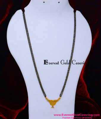 BBM1113 – New Black Beads 2 Gram Gold Forming Mangalsutra Design