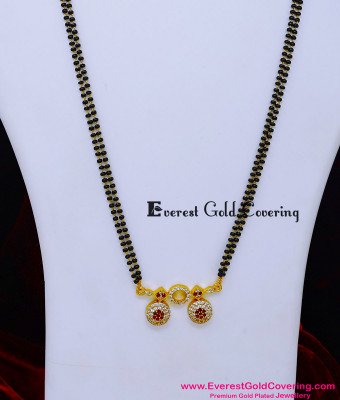 BBM1115 - Latest Light Weight Mangalsutra Design Diamond Pendant