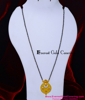 BBM1117 - stylish light weight black beads mangalsutra models 