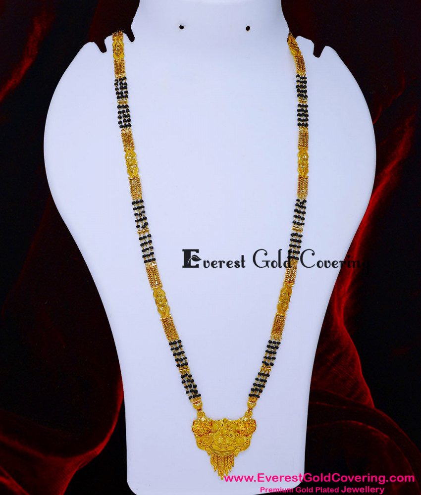 BBM1118 - 36 Inches Long Traditional Gold Forming Mangalsutra Design