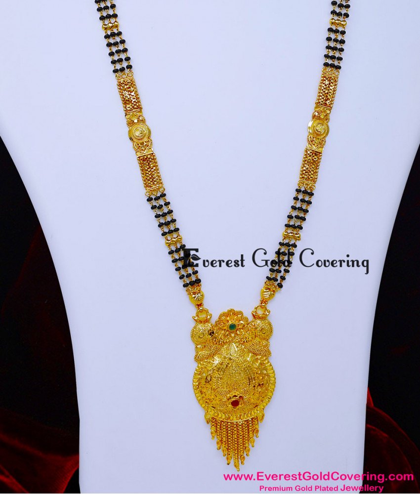 BBM1121 - 36 Inches Real Gold Look Long Forming Mangalsutra Models