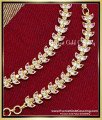 MAT301 - Attractive White and Ruby Stone Leaf Design Ear Mattal