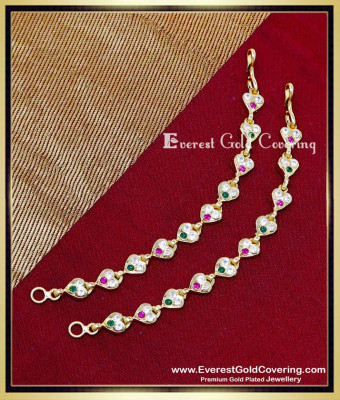 MAT304 - Impon Jewelry Ear Chain Latest Gold Matilu Designs