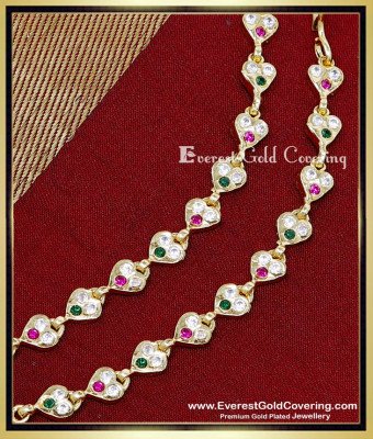 MAT304 - Impon Jewelry Ear Chain Latest Gold Matilu Designs