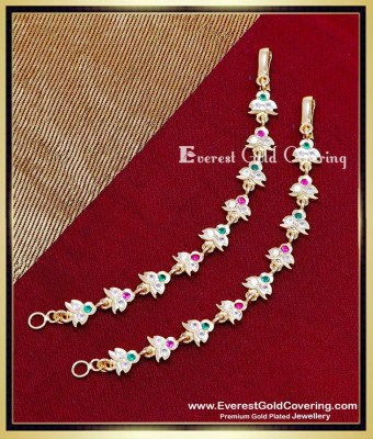 MAT306 - Gold Model Gold Plated Impon Ear Chain Designs