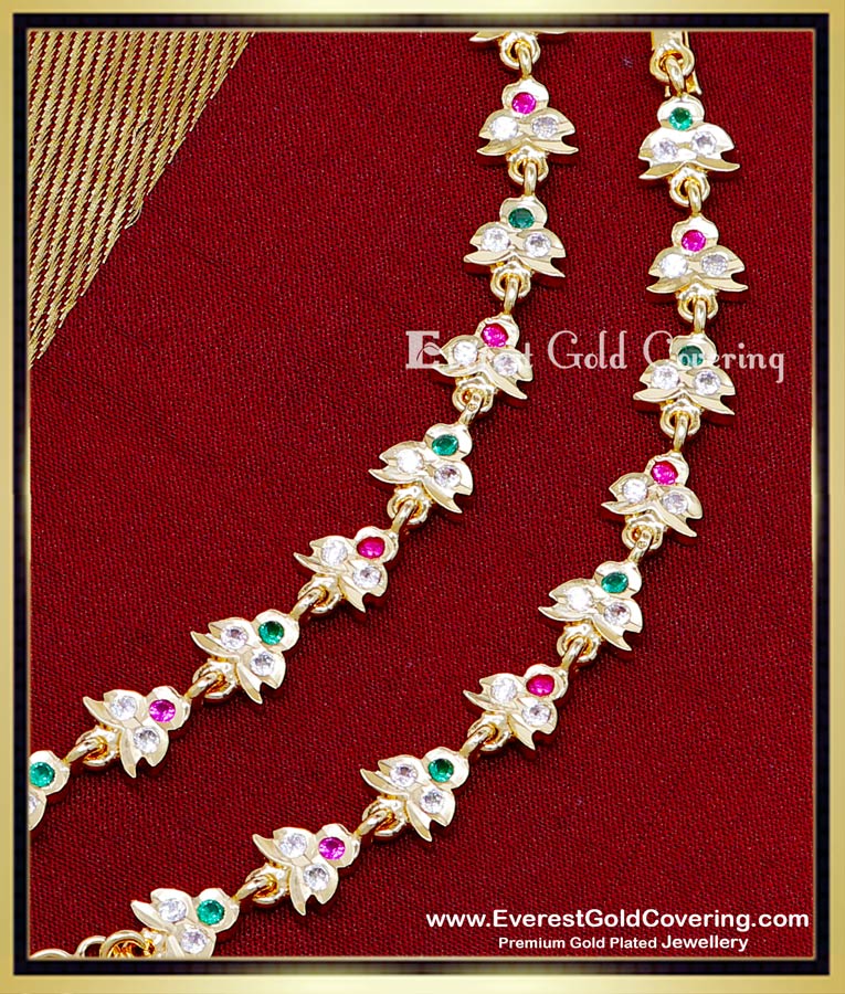 MAT306 - Gold Model Gold Plated Impon Ear Chain Designs
