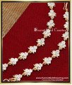 MAT308 - South Indian Traditional White Stone Ear Chain Designs