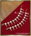 MAT311 - First Quality 1 Gram Gold White Stone Impon Ear Chain
