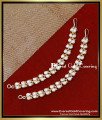 MAT320 - Impon White Stone Leaf Model Latest Gold Matilu Designs