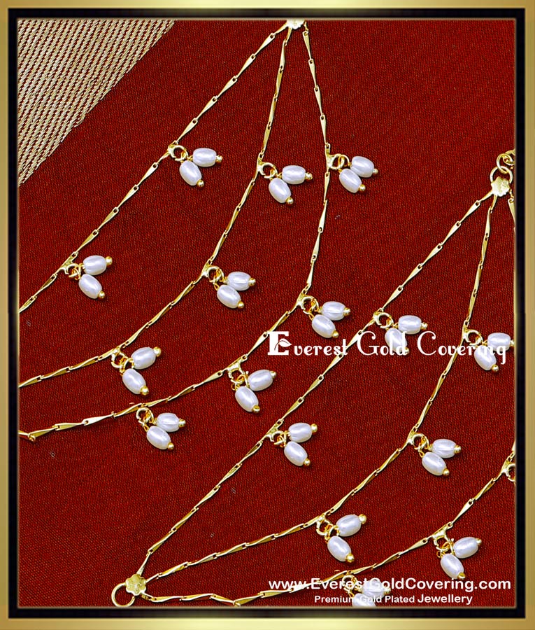 MAT322 - Beautiful Gold Plated 3 Line Muthu Mattal Designs