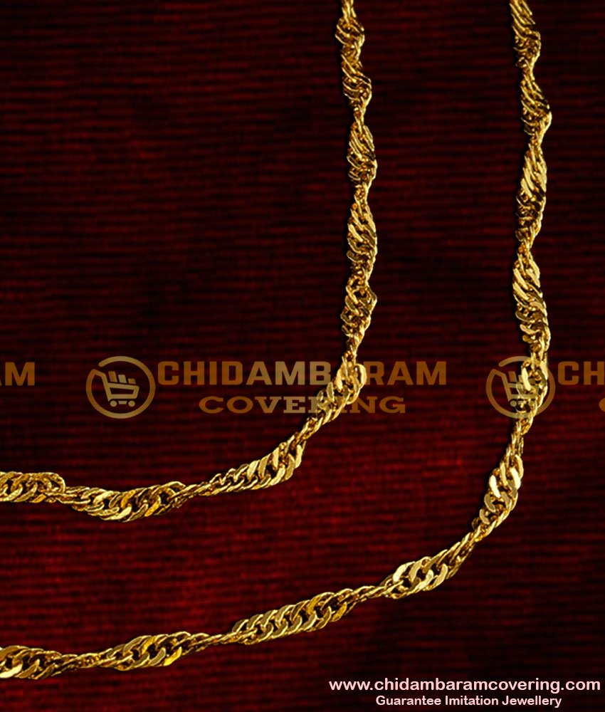 MAT001 - Thin Flexible Chain Ear Mattal Latest Imitation Jewellery Designs Online