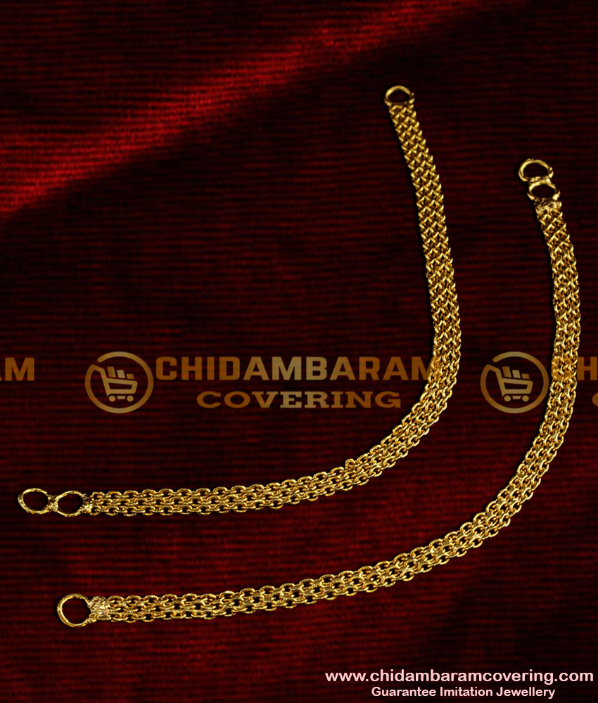 MAT002 - Broad Delhi Flexible Chain Ear Mattal Latest Bridal Traditional Designs Jewellery Online