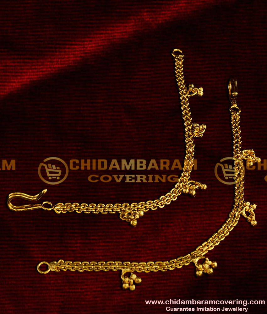MAT005 - Traditional Side Mattal Hook Type without Chain Design South Indian Jewelry Online 