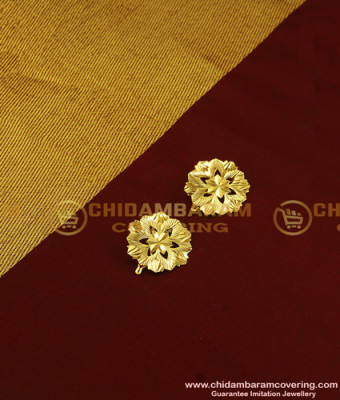 MAT105 - One Gram Gold Simple Small Gold Flower Design Hair Clips Hair Accessories Online