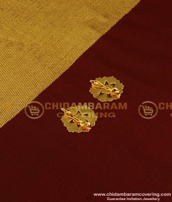 MAT105 - One Gram Gold Simple Small Gold Flower Design Hair Clips Hair Accessories Online