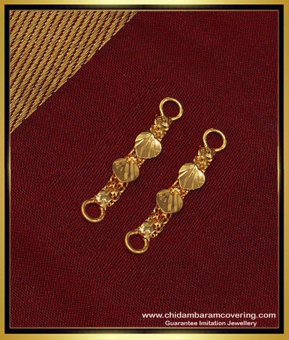 MAT108 - One Gram Gold Daily Use Small Size Mattal Ear Chain Side Matilu Design Online