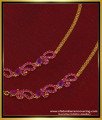 MAT109 - New Design Ad Ruby Stone Mango Design Ear Chain Mattil Matching for Ruby Stone Earring