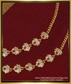 MAT115 - One Gram Gold Plated Impon Five Metal Stone Ear Chain for Big Jhumkas 