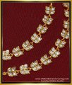MAT119 - Real Gold Design Full White Stone Impon Maatal Side Ear Chain Buy Online 
