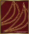 MAT122 - Bridal Wear Gold Matilu Design 3 Line One Gram Gold Side Mattal for Women 
