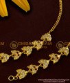 MAT13 - Aiympon Stone Leaf Design Mattal with AD Ruby White Stone Thick Metal Handmade Design