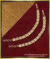 MAT132 - Impon Ad White Stone Mattal Design Ear Chain Model Online