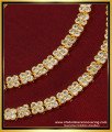 MAT132 - Impon Ad White Stone Mattal Design Ear Chain Model Online