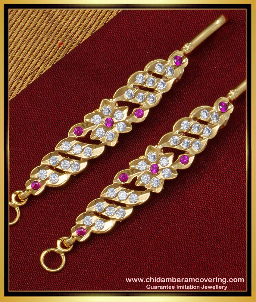 MAT144 - Elegant Flower Design Short Impon Mattal First Quality Impon Jewellery Online 