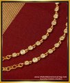 MAT150 - Simple White Stone Impon Maatal Bridal Wear Ear Chain Design