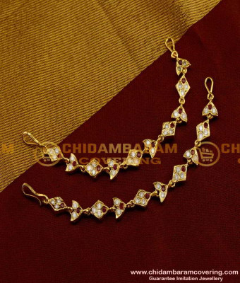 MAT17 - High Quality Aiympon Hook Type Design Matilu Thick Metal Ear Chain for Jhumka