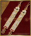 MAT171 - Impon Straight Ear Chain Designs Gold Plated Jewellery 