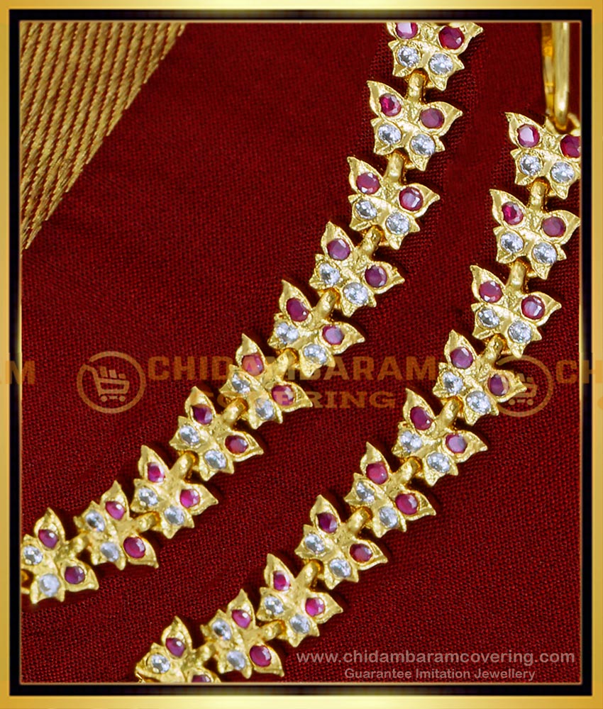 MAT173 - Impon Stone Butterfly Design Gold Plated Mattal Online