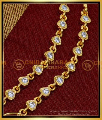 MAT178 - Impon Heart Model White Stone Side Mattal Designs  