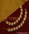 MAT18 - Aiympon Bridal Wear Butterfly Design Mattal/ Stone Ear Chain Model Online