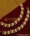 MAT18 - Aiympon Bridal Wear Butterfly Design Mattal/ Stone Ear Chain Model Online