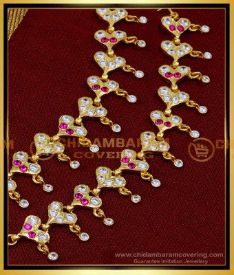 MAT180 - Bridal Wear Five Metal Heart Shape Stone Mattal Designs
