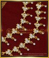 MAT181 - Gold Plated Impon white stone Ear Chain Online Shopping