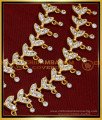 MAT182 - Real Gold look Leaf Design White Stone Matilu Online