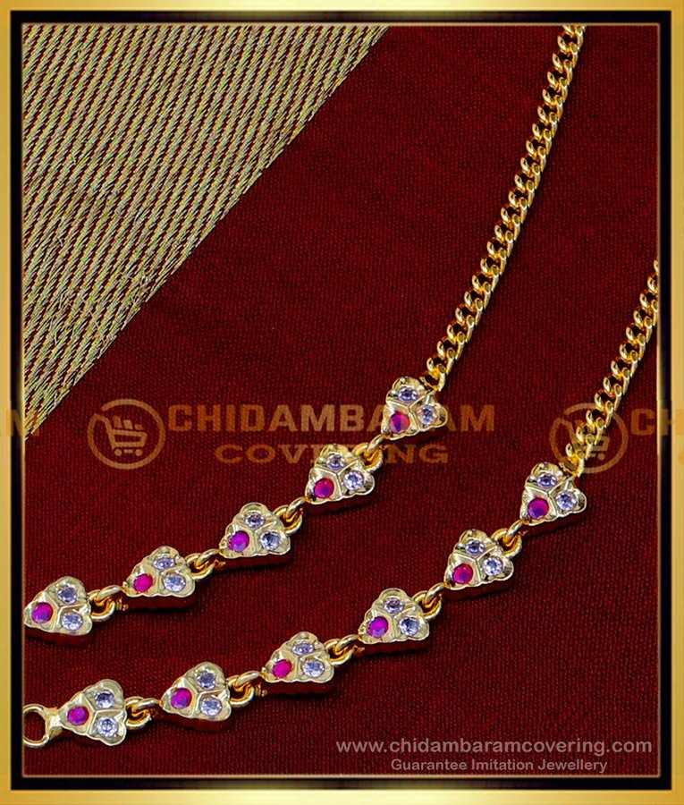 MAT190 - Impon Ear Matilu Designs Stone Ear Chain for Earrings  