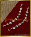 MAT191 - Impon Multi Stone Ear Chain Gold Matilu Latest Designs 