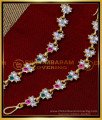 MAT191 - Impon Multi Stone Ear Chain Gold Matilu Latest Designs 