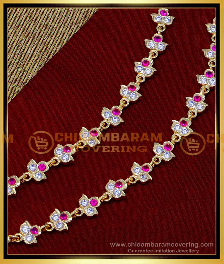 MAT193 - Impon Traditional Gold Ear Chain Designs for Wedding