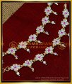 MAT198 - Beautiful Latest Impon Gold Side Ear Chain Design Online 